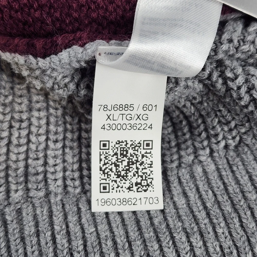 Tommy Hilfiger Sweater‎ Men XL Colorblock Mixed Texture Chest Patch Logo Preppy